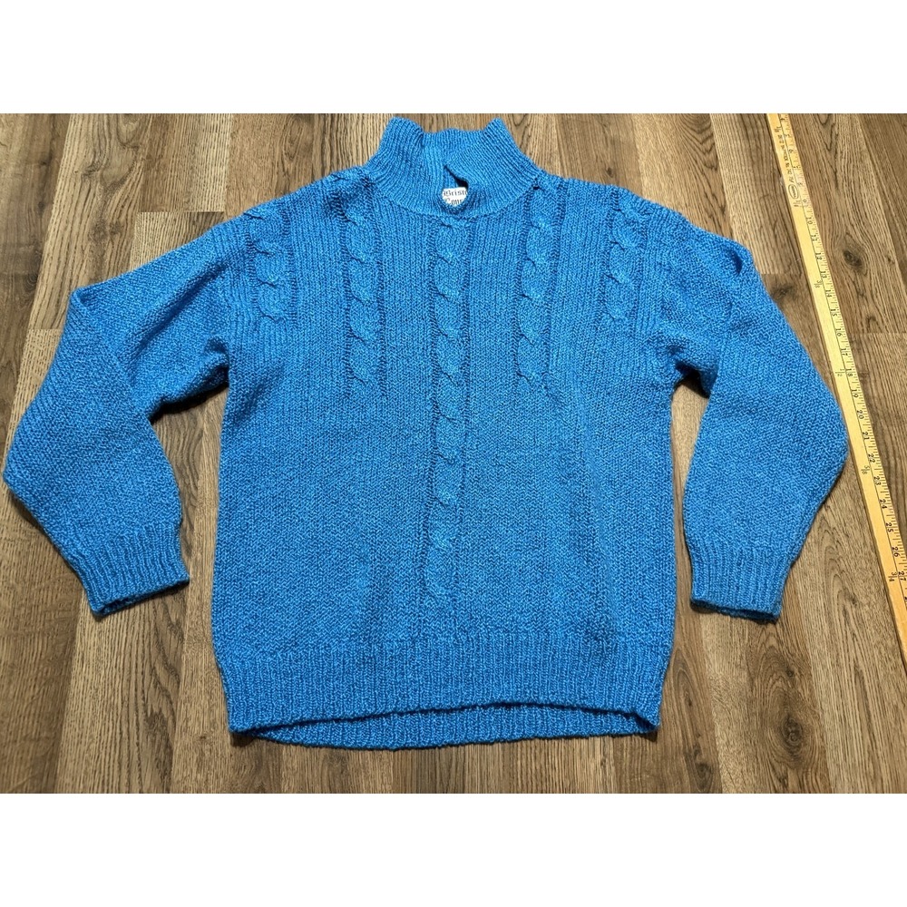 Vintage Bristol Court Sweater, Women's Size Medium, Blue, Knit, Pullover